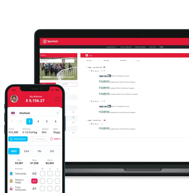 sportech online betting platform card