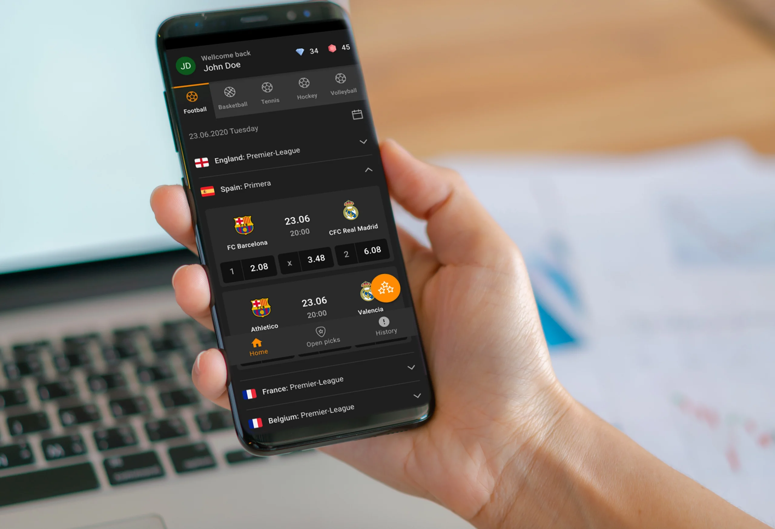 Sports betting services tile